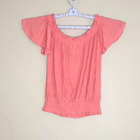 SOLD OUT IN SIZE SMALL Free People FP Movement Pink Off Shoulder Top - Picture 11 of 16